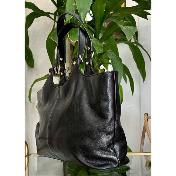 ♦️♦️  TORY BURCH AUTHENTIC BLACK BOMBE ELLA SATCHEL ♦️♦️ - Picture 7 of 16